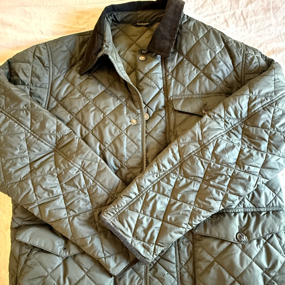 Men’s Barbour Olive Quilted Jacket